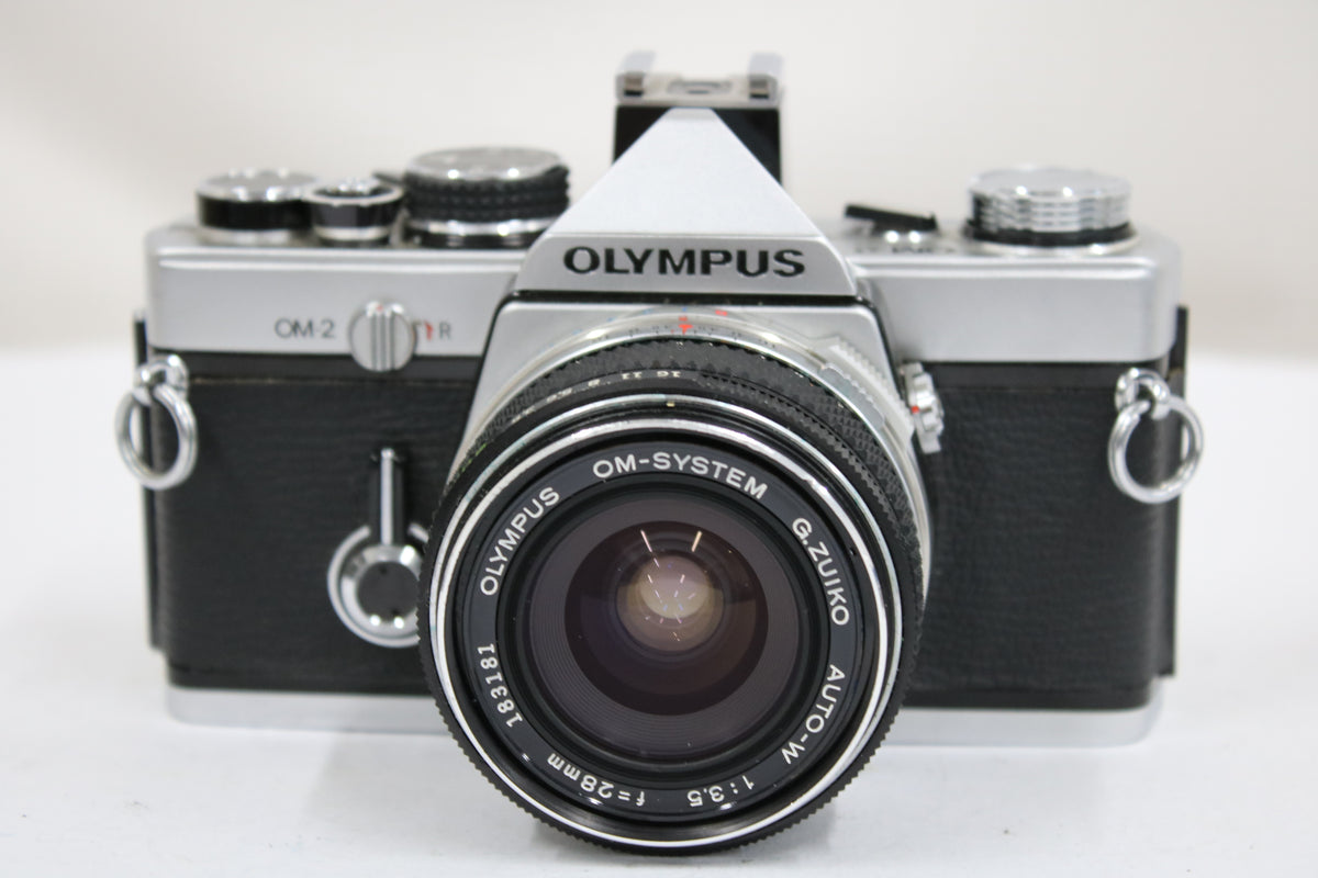 オリンパス Olympus OM-2 G.ZUIKO AUTO-W 28mm F3.5 ボディレンズセット 2