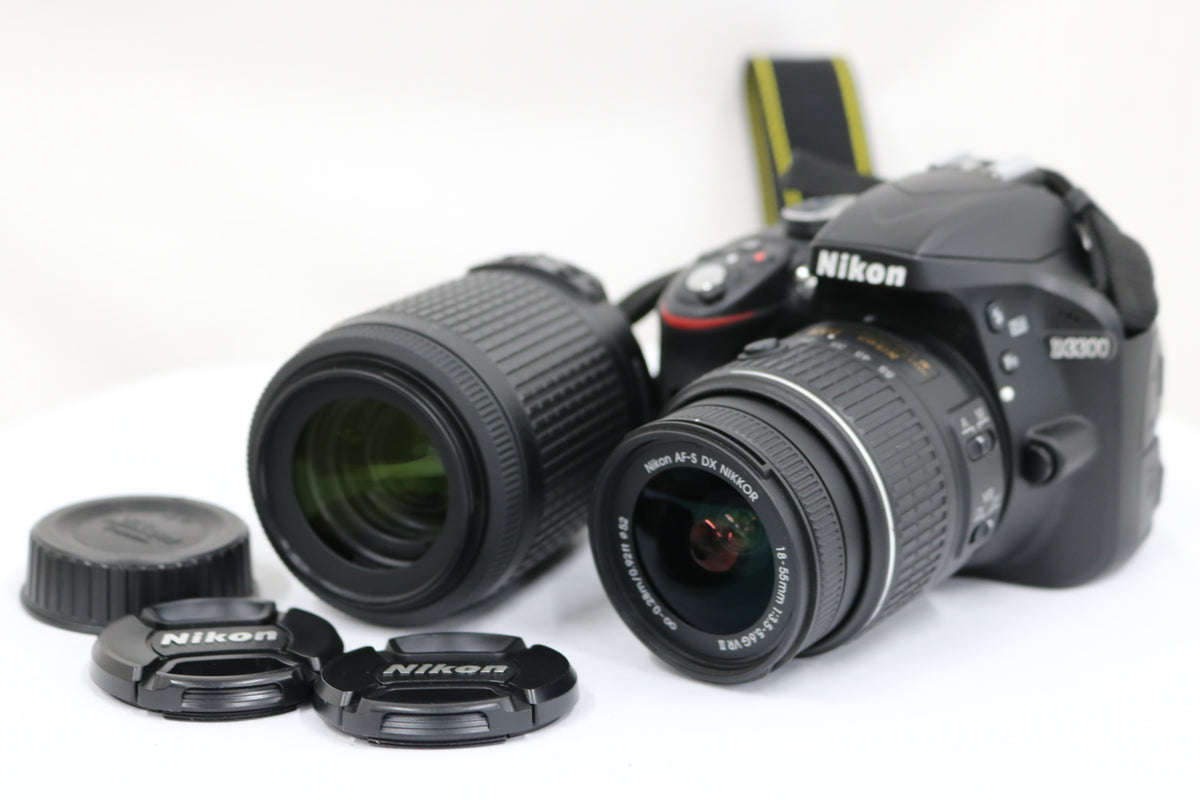 【シャッター117回】ニコン Nikon D3300 AF-S DX NIKKOR 18-55mm 55-200mm デジタル一眼 1