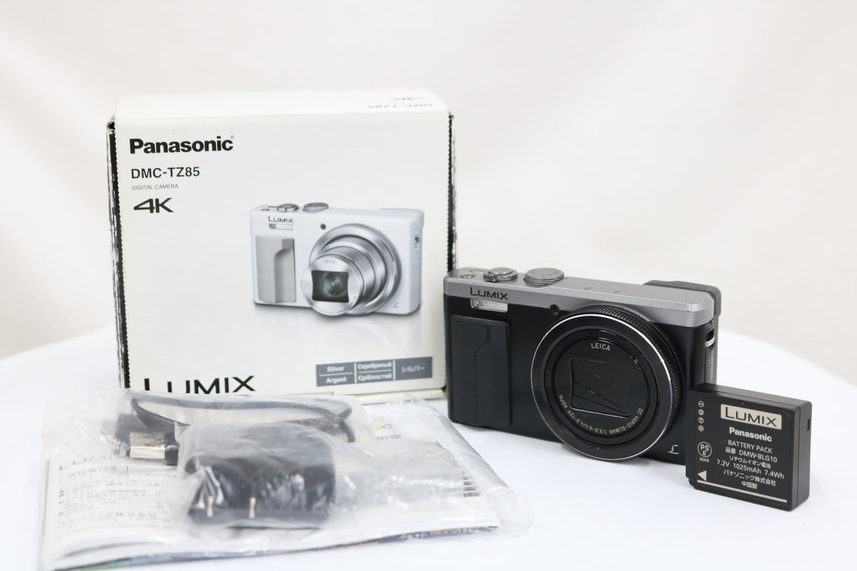 【元箱付き】パナソニック Panasonic Lumix DMC-TZ85 ブラック バッテリー付き コンパクトデジタルカメラ 1