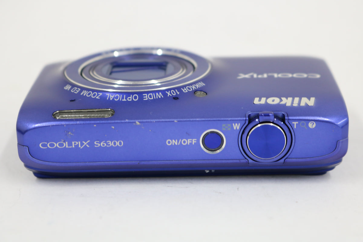 【元箱付き】ニコン Nikon COOLPIX S6300 ブルー 10x コンパクトデジタルカメラ 6
