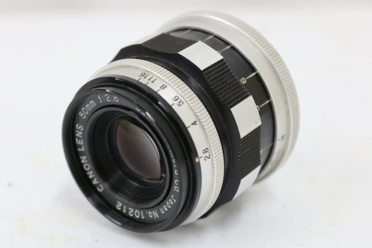 キャノン Canon Lens 50mm F2.8 ゼブラ レンズ 1