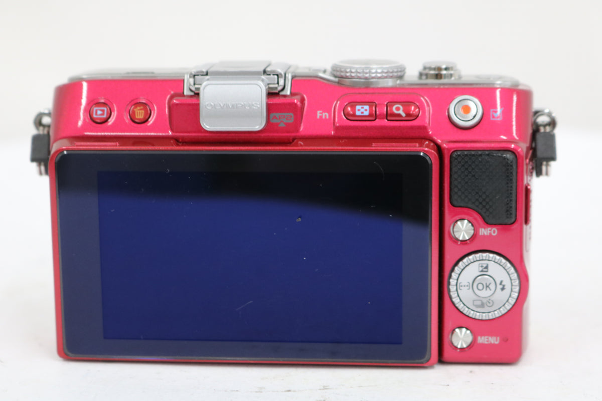 【シャッター1911回】オリンパス Olympus PEN Lite E-PL3 レッド M.ZUIKO DIGITAL 17mm F2.8 ミラーレス一眼 4