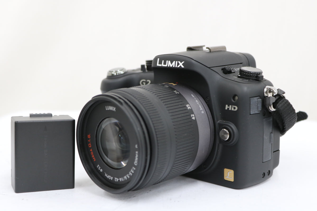 【シャッター702回】パナソニック Panasonic Lumix DMC-G2 ブラック G VARIO 14-42mm F3.5-5.6 ミラーレス一眼 1