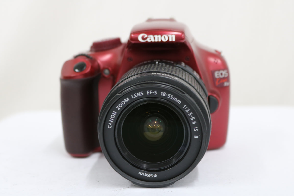 【シャッター3219回】キャノン Canon EOS Kiss X50 レッド EF-S 18-55mm F3.5-5,6 IS II デジタル一眼 2