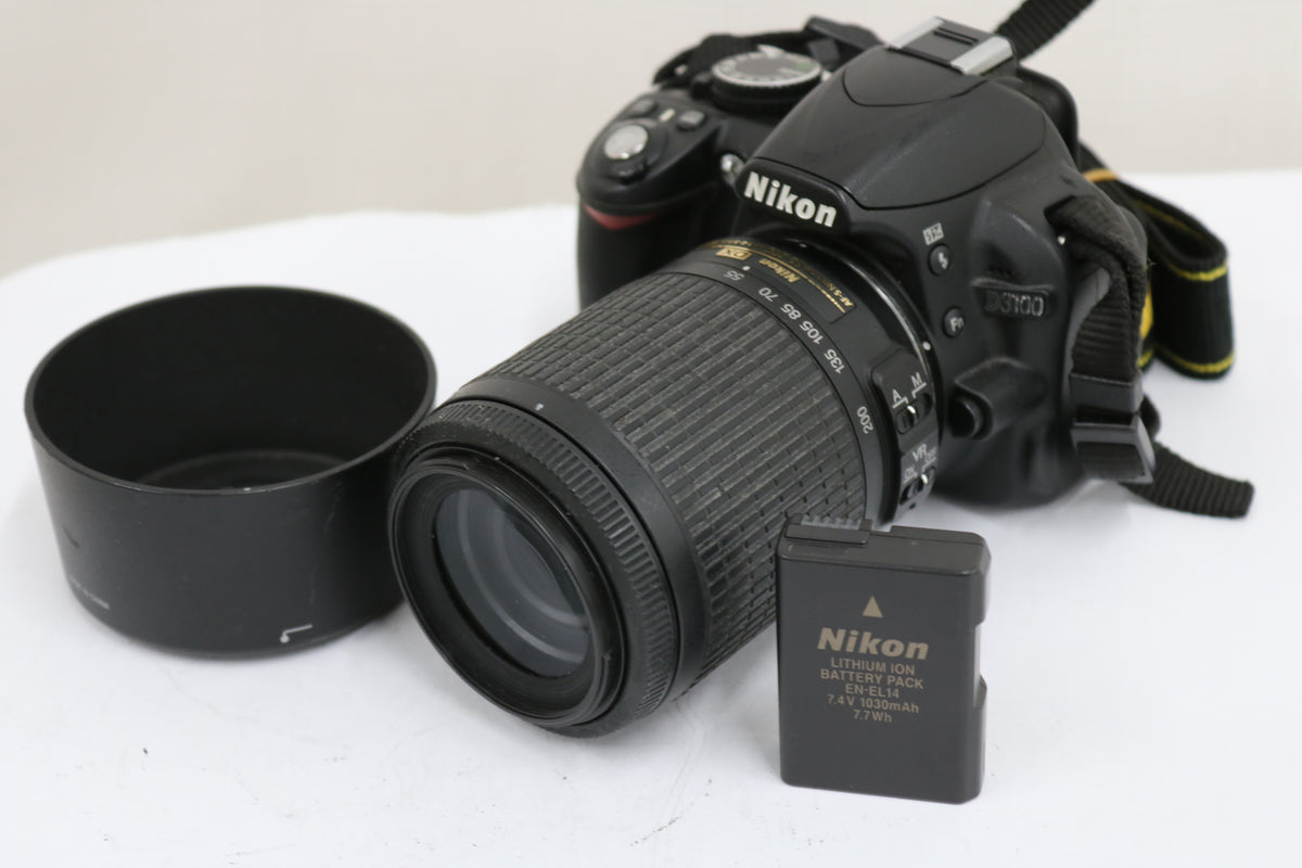 【シャッター4685回】ニコン Nikon D3100 DX AF-S NIKKOR 55-200mm F4-5.6G ED デジタル一眼 1
