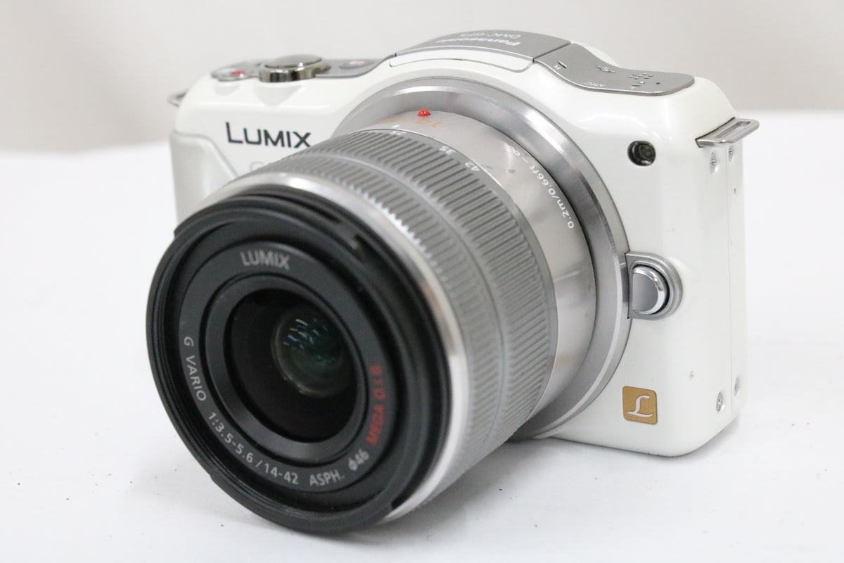 【シャッター1182回】パナソニック Panasonic Lumix DMC-GF5 ホワイト 14-42mm F3.5-5.6 ミラーレス一眼 1
