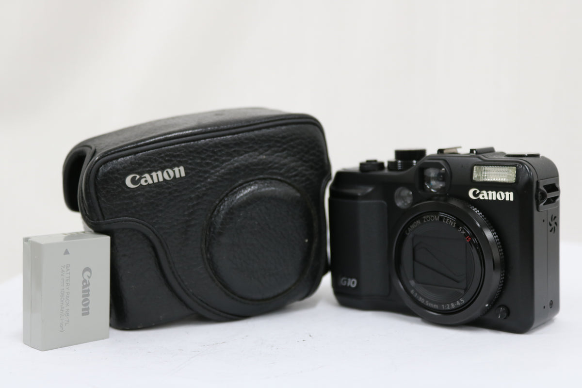 キャノン Canon G10 5x ブラック ケース バッテリー付き コンパクトデジタルカメラ 1
