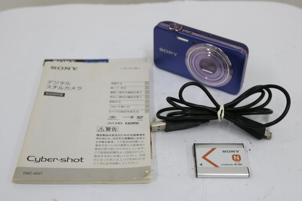 ソニー Sony Cyber-shot DSC-WX7 ブルー 付属品多数 コンパクトデジタルカメラ 1