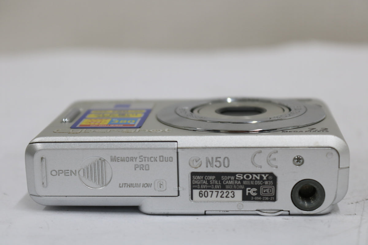 ソニー Sony Cyber-shot DSC-W35 3x バッテリー付き デジタルカメラ 7