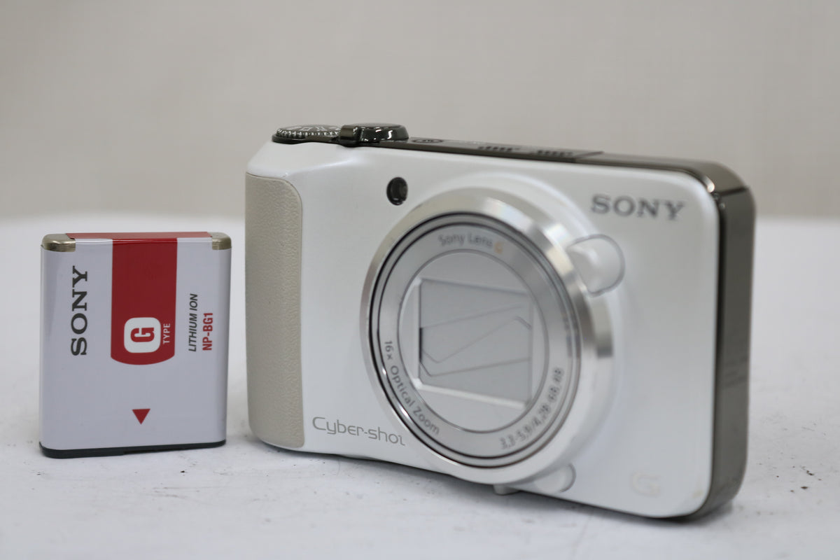 ソニー Sony Cyber-shot DSC-HX10V 16x ホワイト バッテリー付き コンパクトデジタルカメラ 1