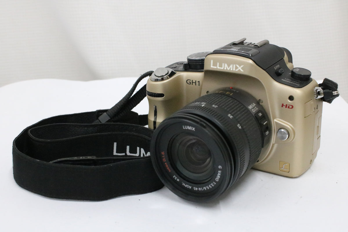 【シャッター13397回】パナソニック Panasonic Lumix DMC-GH1 ゴールド G VARIO 14-45mm F3.5-5.6 ミラーレス一眼 1