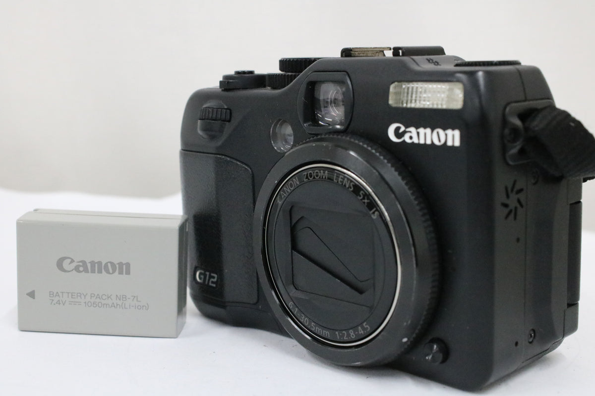 キャノン Canon PoweShot G12 ブラック 5x IS バッテリー付き コンパクトデジタルカメラ 1
