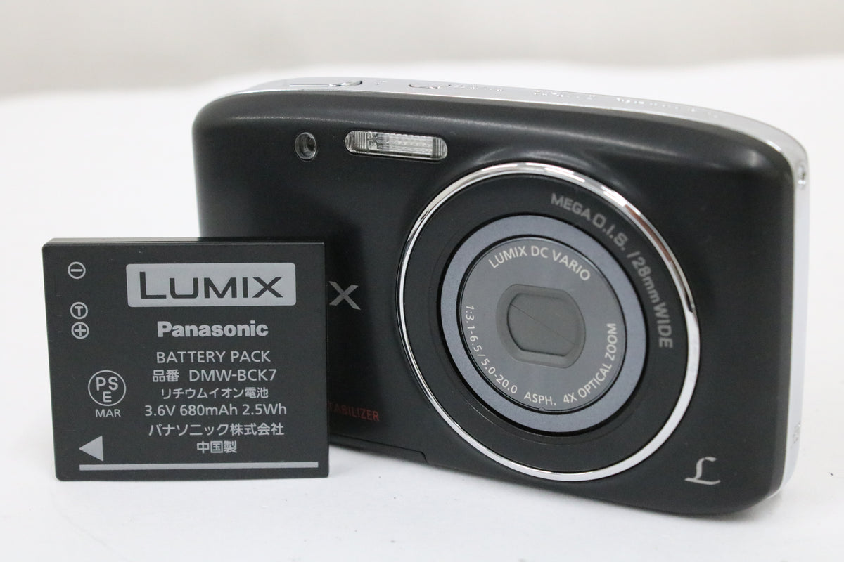 パナソニック Panasonic LUMIX DMC-S2 ブラック バッテリー付き コンパクトデジタルカメラ 1