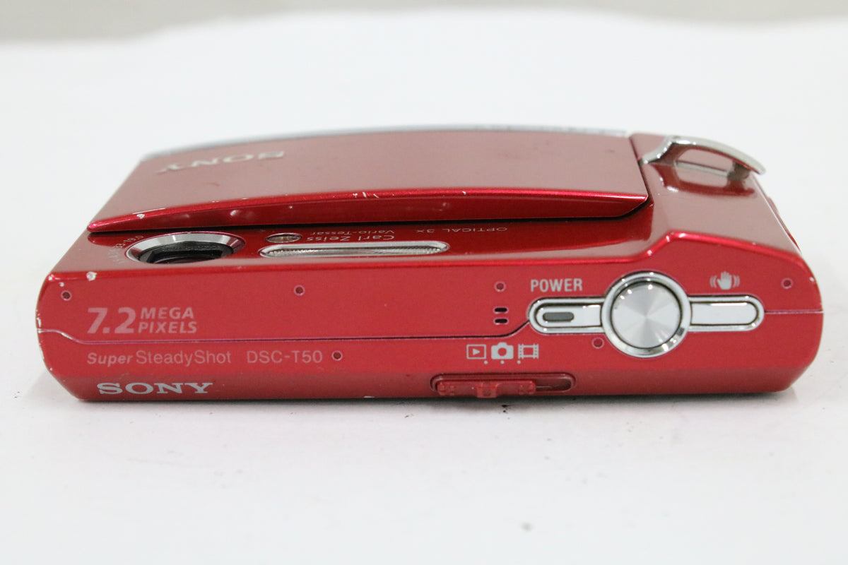 ソニー Sony Cyber-shot DSC-T50 3x レッド バッテリー付き コンパクトデジタルカメラ 6