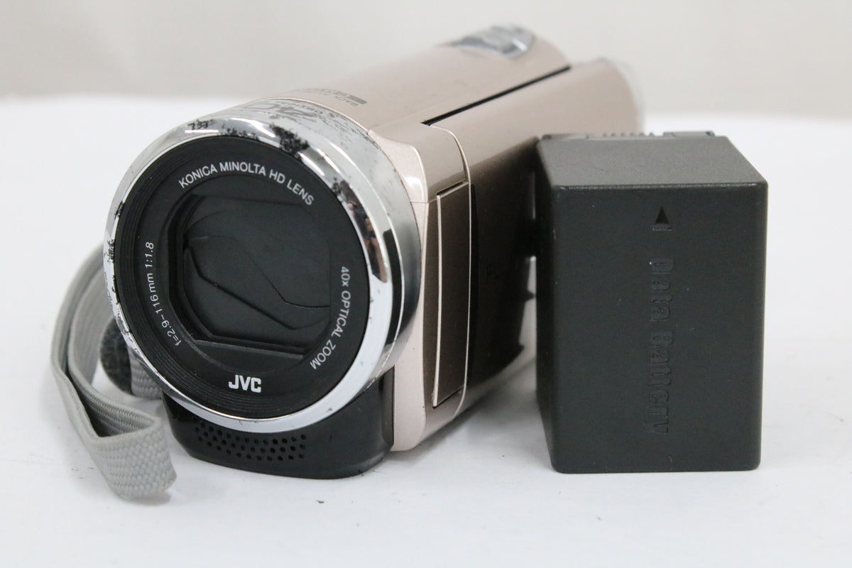 JVC Everio GZ-E117-N 40x ピンクゴールド バッテリー付き デジタルビデオカメラ 1