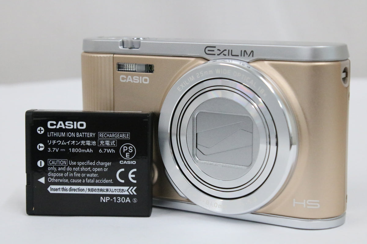 カシオ Casio EXILIM EX-ZR1800 18x ゴールド バッテリー付き コンパクトデジタルカメラ 1