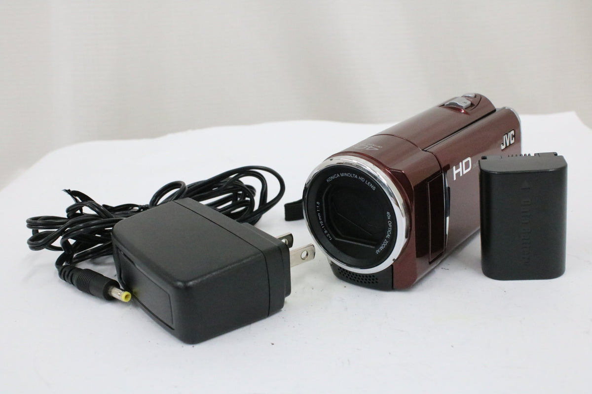 JVC Everio GZ-HM670-R 40x レッド バッテリー付き デジタルビデオカメラ 1