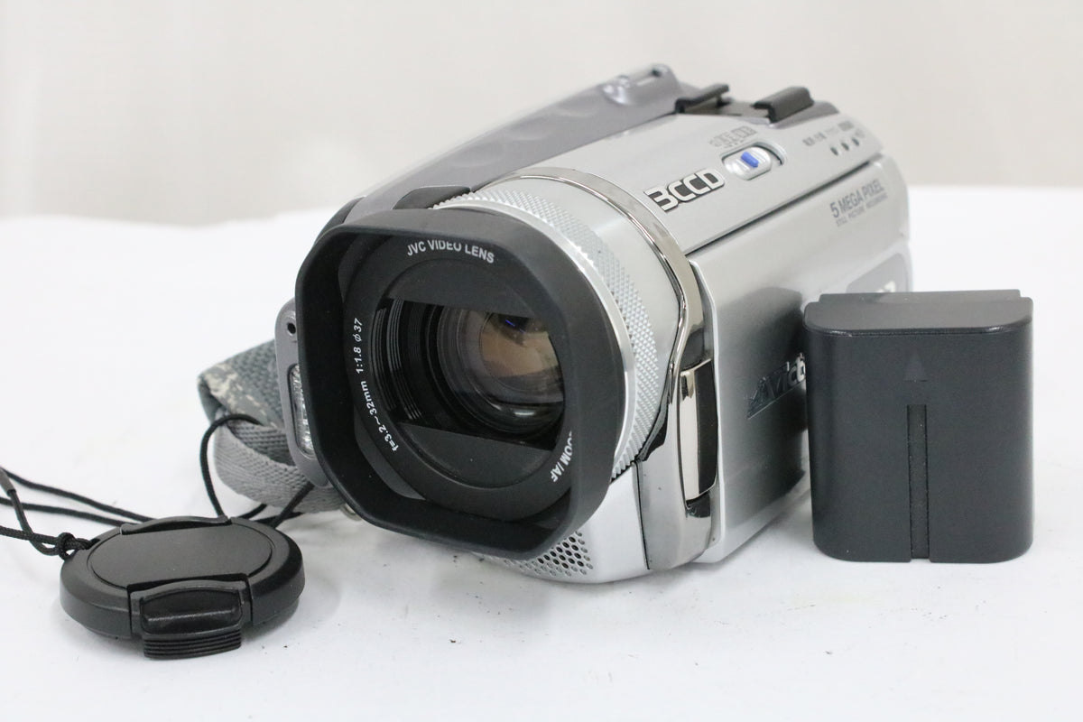 ビクター Victor Eveio GZ-MG505-S 10x バッテリー付き ビデオカメラ 1