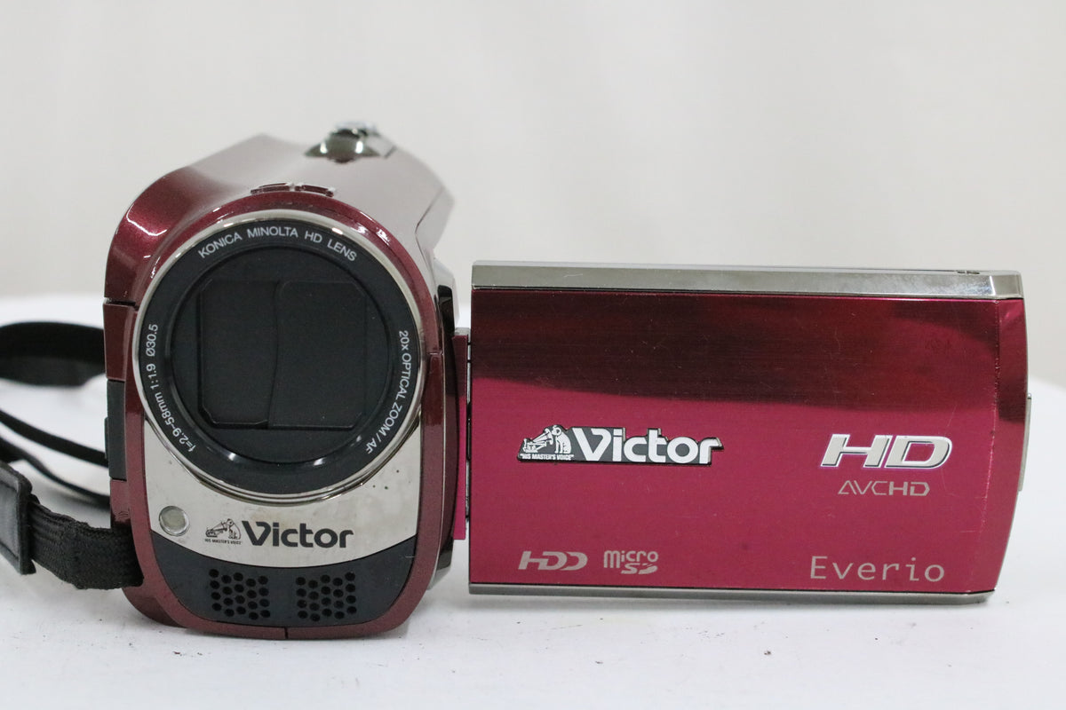 ビクター Victor Everio GZ-HD300-R 20x レッド バッテリー付き ビデオカメラ 2