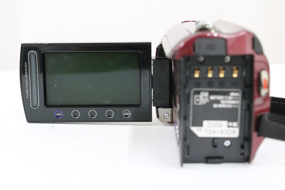 ビクター Victor Everio GZ-HD300-R 20x レッド バッテリー付き ビデオカメラ 4