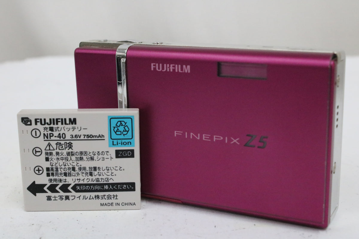 フジフィルム Fujifilm FINEPIX Z5 ラズベリーレッド バッテリー付き コンパクトデジタルカメラ 1