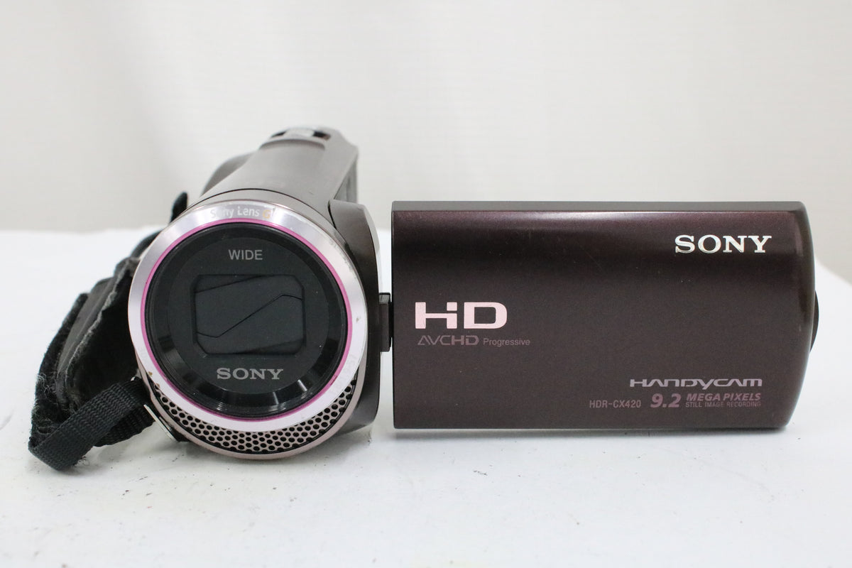 ソニー Sony Handycam HDR-CX420 60x ボルドーブラウン 付属品多数 ビデオカメラ 2