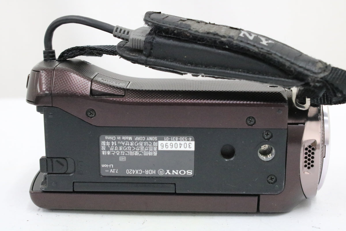ソニー Sony Handycam HDR-CX420 60x ボルドーブラウン 付属品多数 ビデオカメラ 7