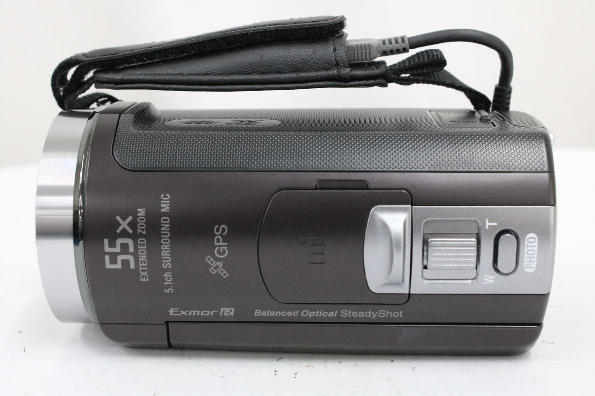 ソニー Sony Handycam HDR-CX430V 55x ボルドーブラウン バッテリー付き ビデオカメラ 6