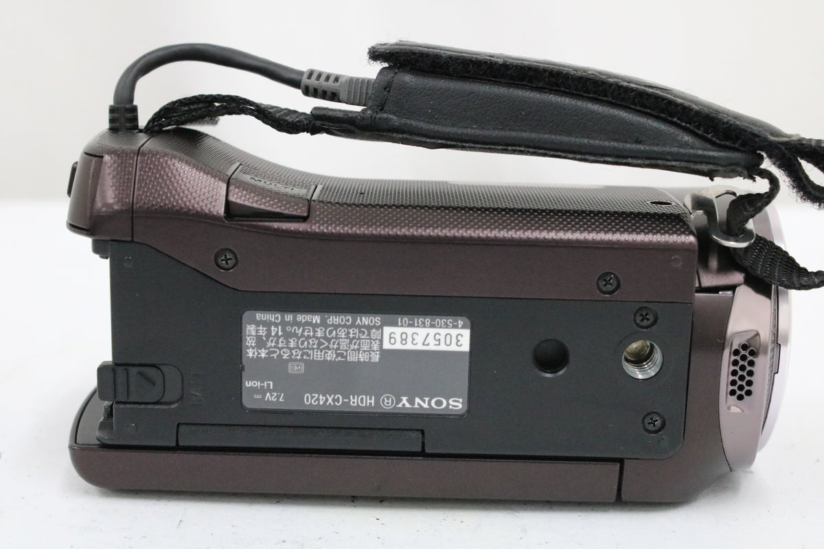 ソニー Sony Handycam HDR-CX420 60x ボルドーブラウン 付属品多数 ビデオカメラ 7