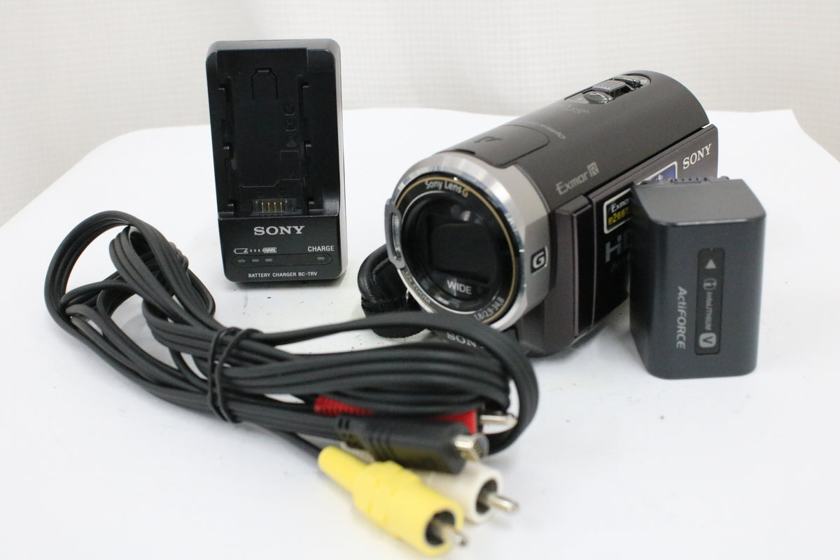 ソニー Sony Handycam HDR-CX370V 12x ボルドーブラウン 付属品多数 ビデオカメラ 1