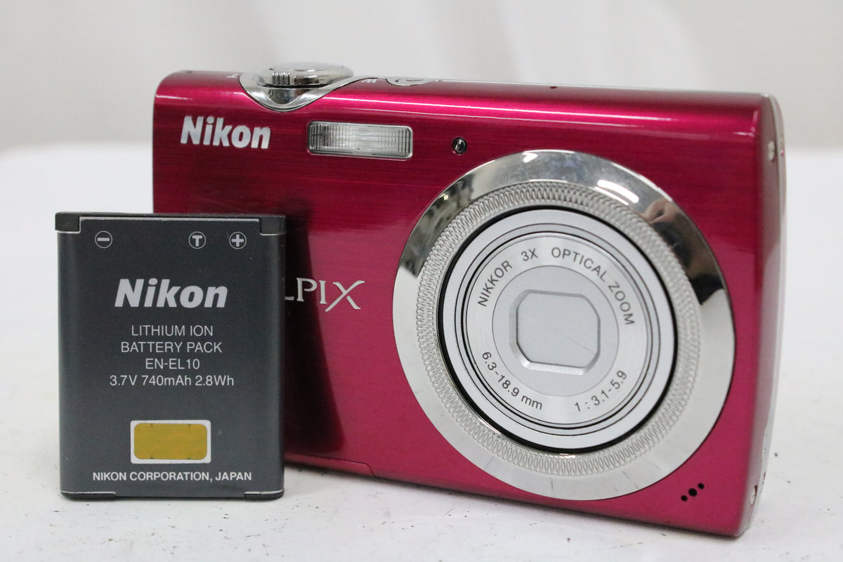 ニコン Nikon COOLPIX S230 3x ピンク バッテリー付き コンパクトデジタルカメラ 1