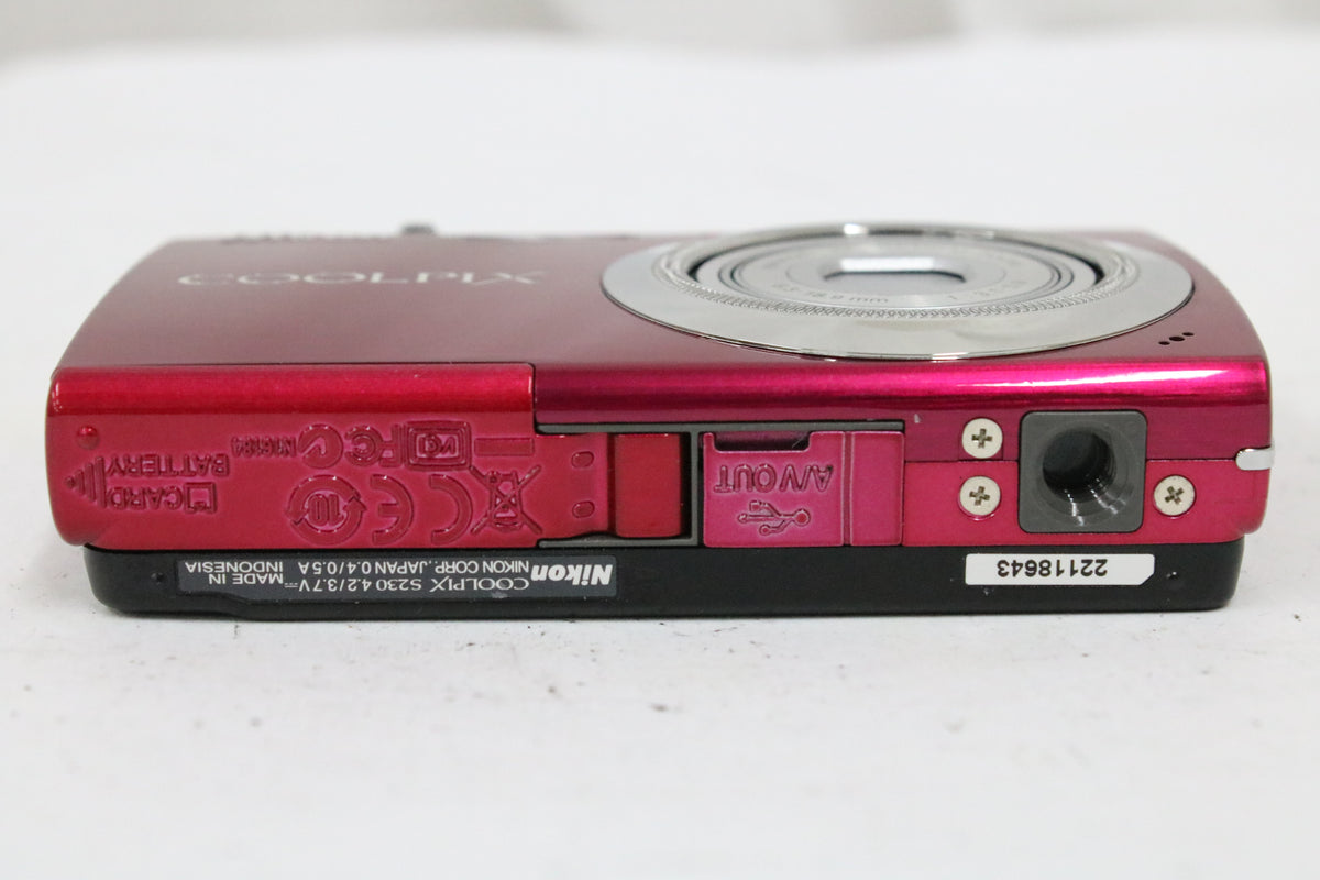 ニコン Nikon COOLPIX S230 3x ピンク バッテリー付き コンパクトデジタルカメラ 7