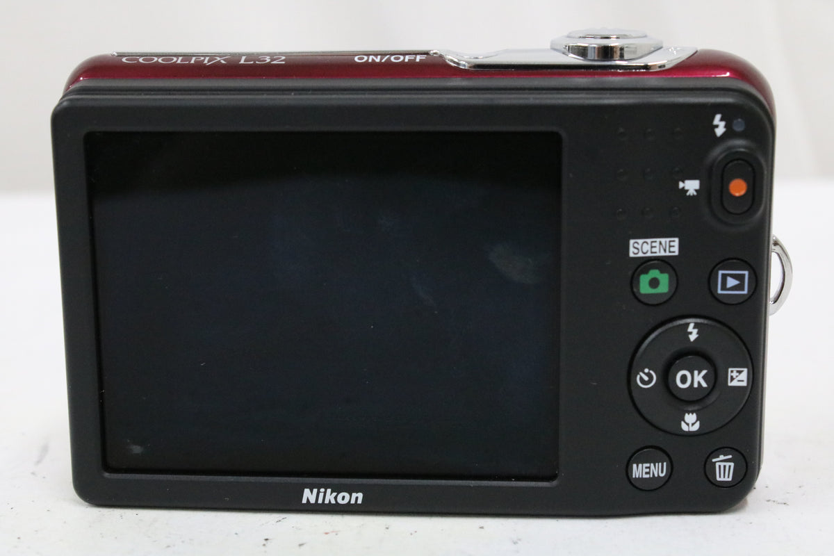 ニコン Nikon COOLPIX L32 5x レッド コンパクトデジタルカメラ 4