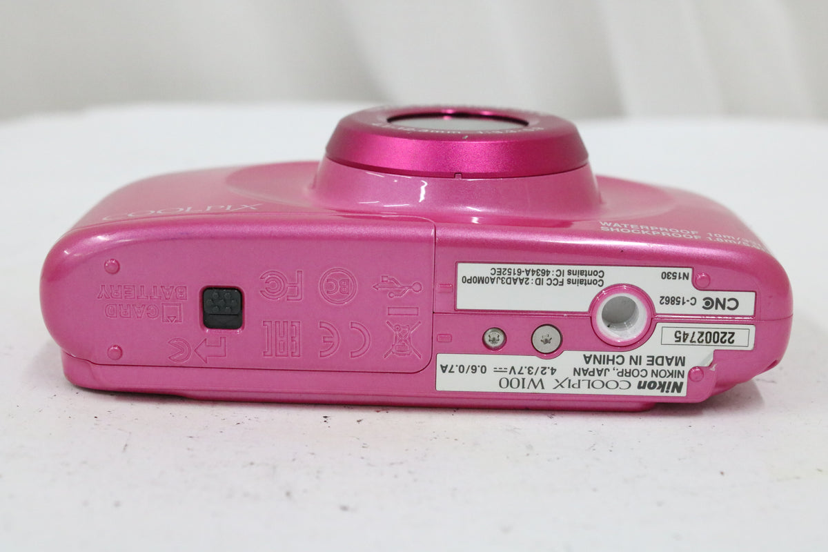 ニコン Nikon COOLPIX W100 3x ピンク バッテリー付き コンパクトデジタルカメラ 7