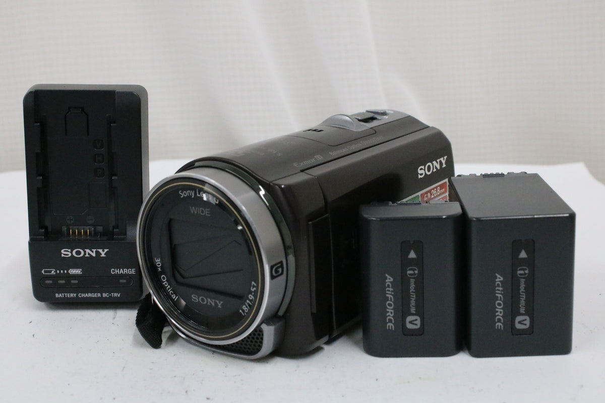 ソニー Sony Handycam HDR-CX430V 55x ボルドーブラウン 付属品多数 ビデオカメラ 1
