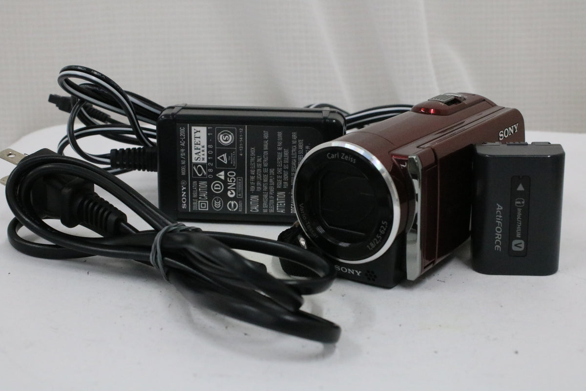 ソニー Sony Handycam HDR-CX370V 12x ボルドーブラウン 付属品多数 ビデオカメラ 1