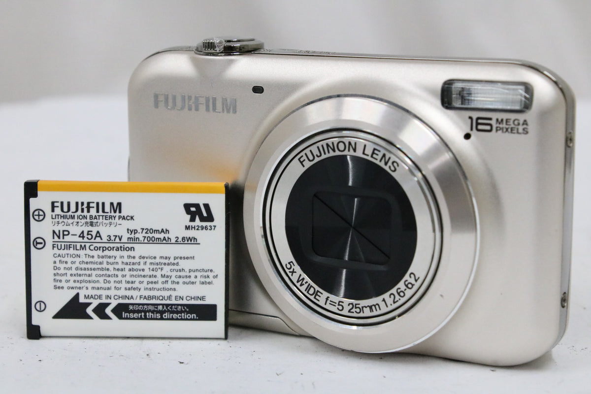 フジフィルム Fujifilm FINEPIX JX400 ゴールド 5x バッテリー付き コンパクトデジタルカメラ 1