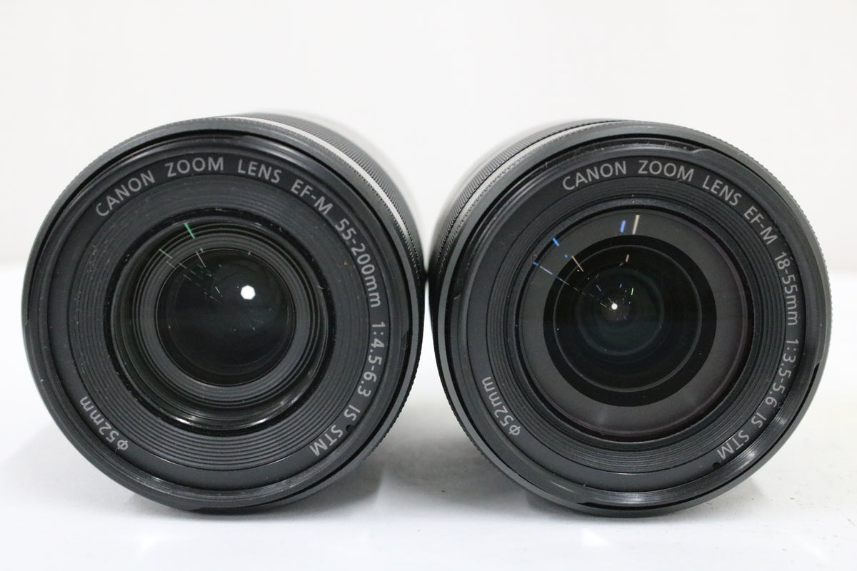 【2点まとめ】キャノン Canon EF-M 18-55mm 55-200mm IS STM レンズ 2