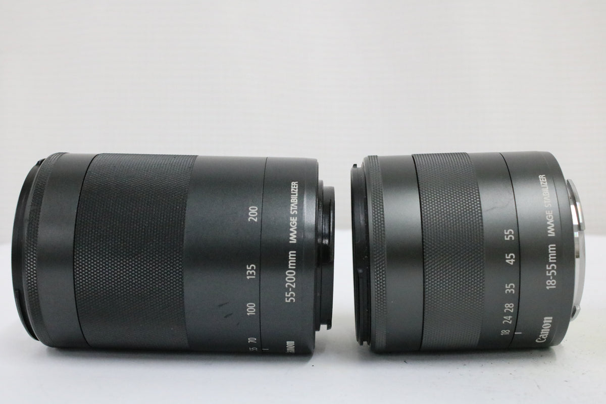 【2点まとめ】キャノン Canon EF-M 18-55mm 55-200mm IS STM レンズ 6