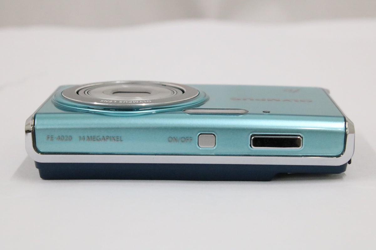 オリンパス Olympus FE-4020 4x WIDE ライトブルー バッテリー付き コンパクトデジタルカメラ 6
