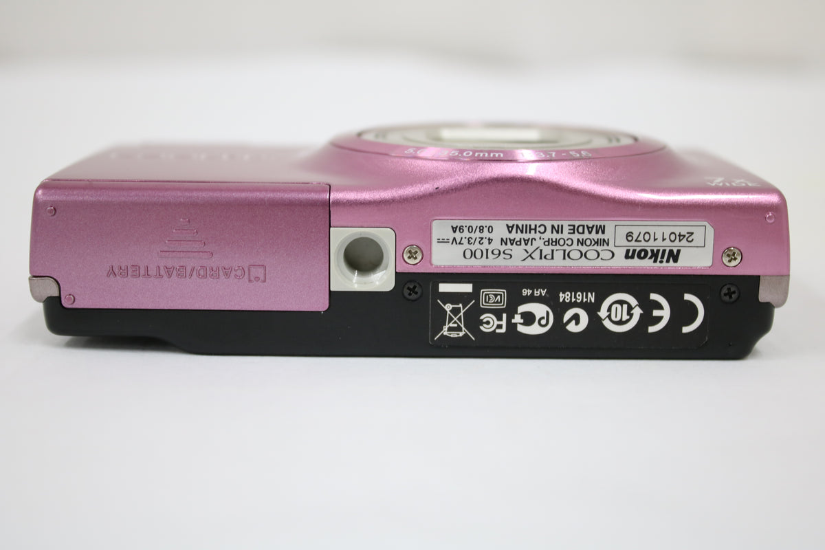 ニコン Nikon COOLPIX S6100 7x ピンク バッテリー付き コンパクトデジタルカメラ 7