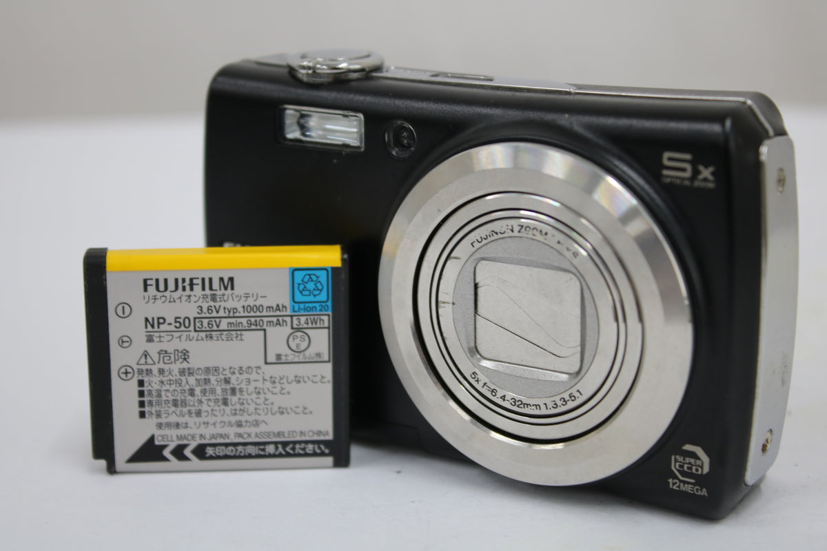フジフィルム Fujifilm FINEPIX F100fd 5x ブラック バッテリー付き コンパクトデジタルカメラ 1