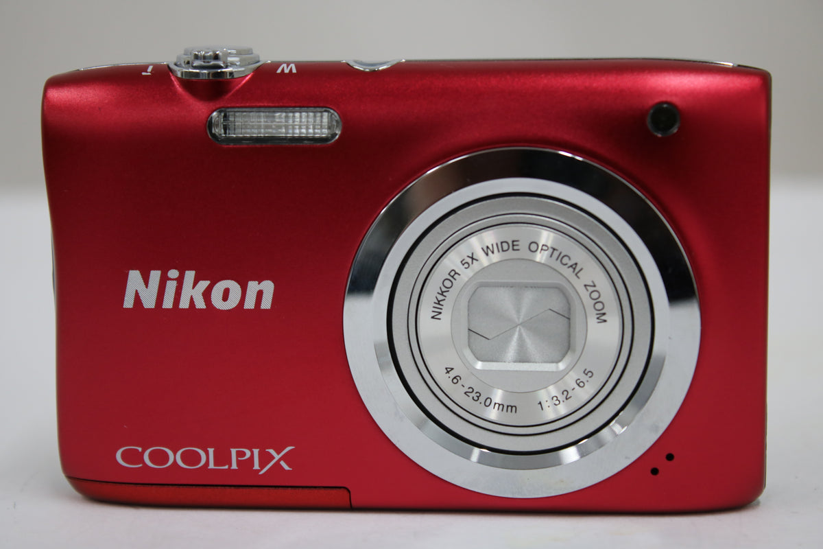 ニコン Nikon COOLPIX A100 5x レッド バッテリー付き コンパクトデジタルカメラ 2