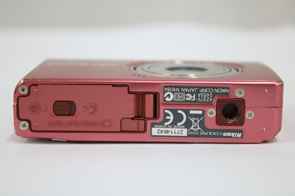 ニコン Nikon COOLPIX S510 3x レッド バッテリー付き コンパクトデジタルカメラ 7