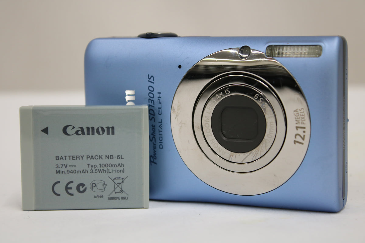 キャノン Canon PowerShot SD1300 IS 4x ブルー バッテリー付き コンパクトデジタルカメラ 1