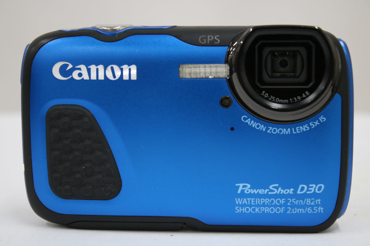 キャノン Canon PowerShot D30 5x ブルー バッテリー付き コンパクトデジタルカメラ 2