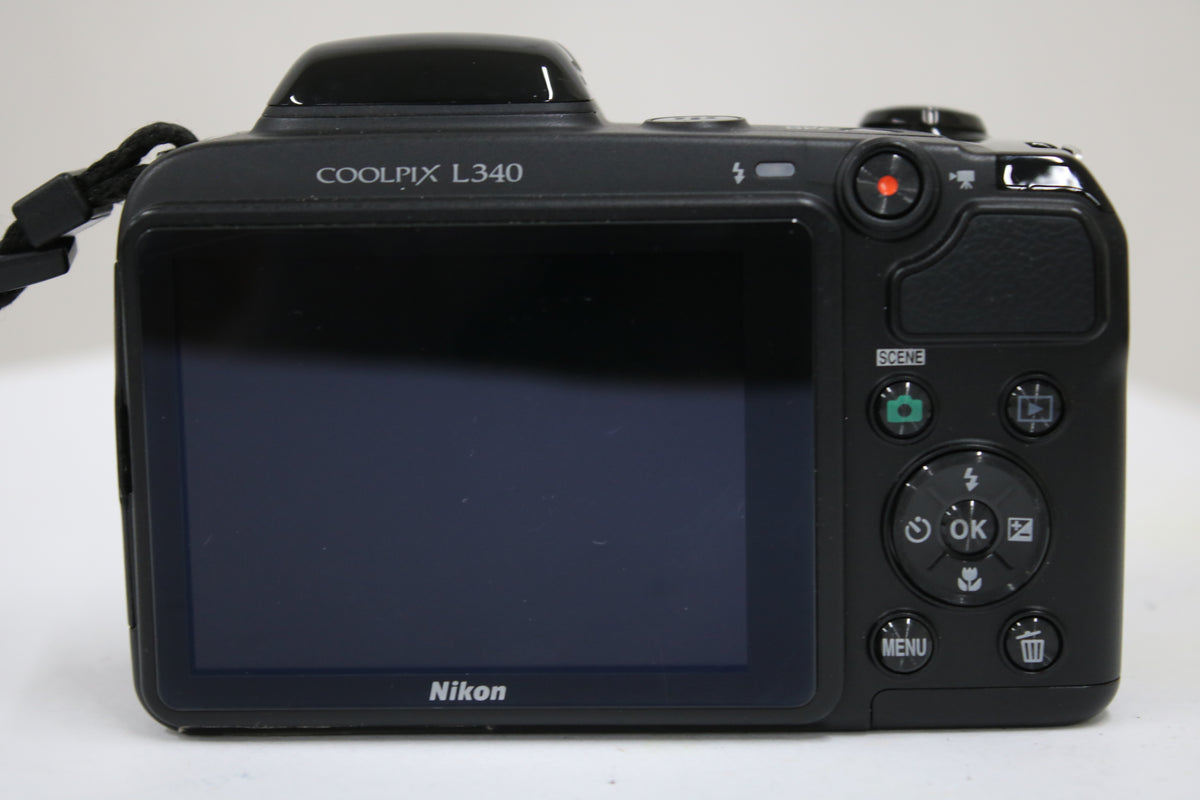 【便利な単三電池で使用可】ニコン Nikon COOLPIX L340 28x ブラック コンパクトデジタルカメラ 4