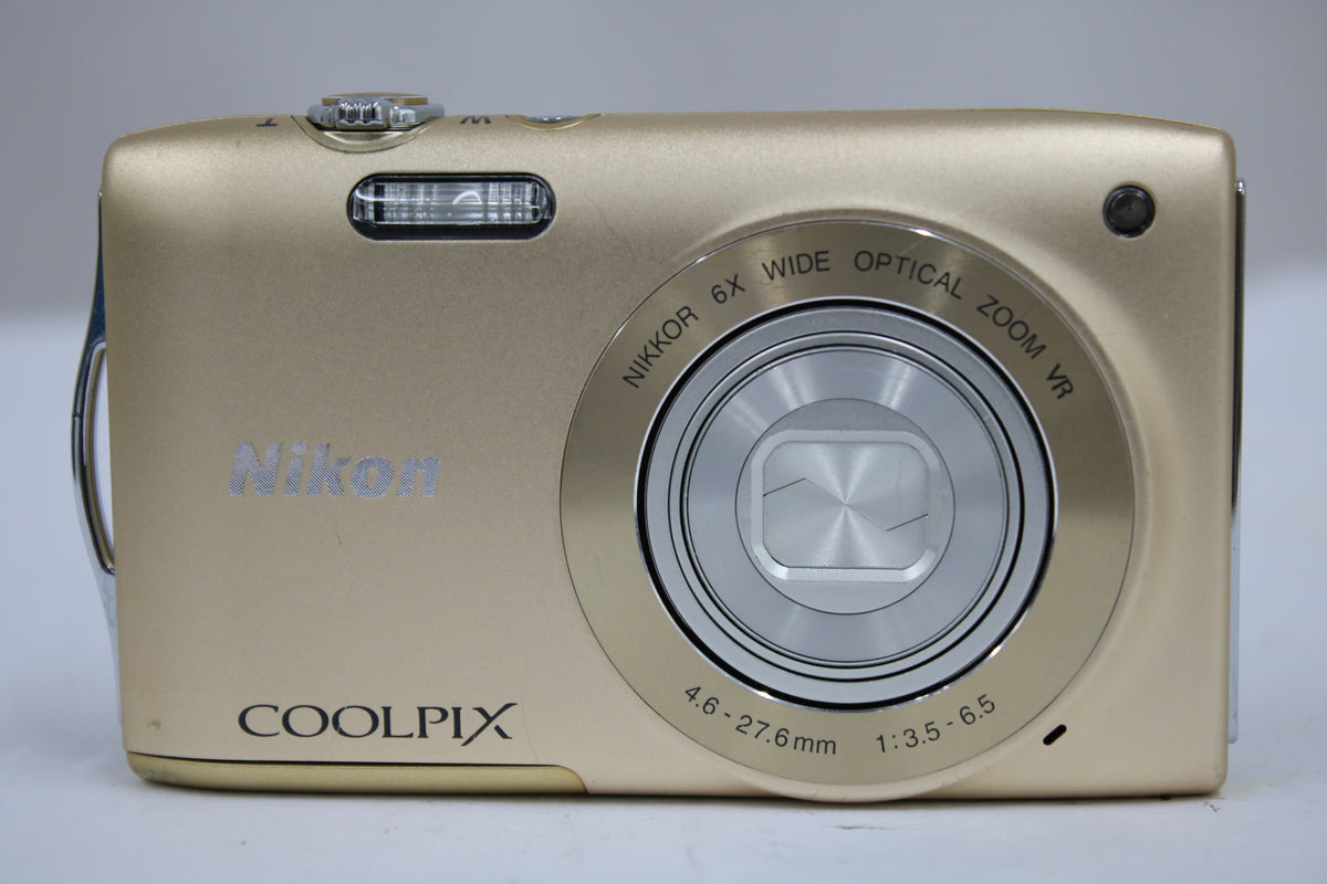 ニコン Nikon COOLPIX S3300 6x ゴールド バッテリー付き コンパクトデジタルカメラ 2