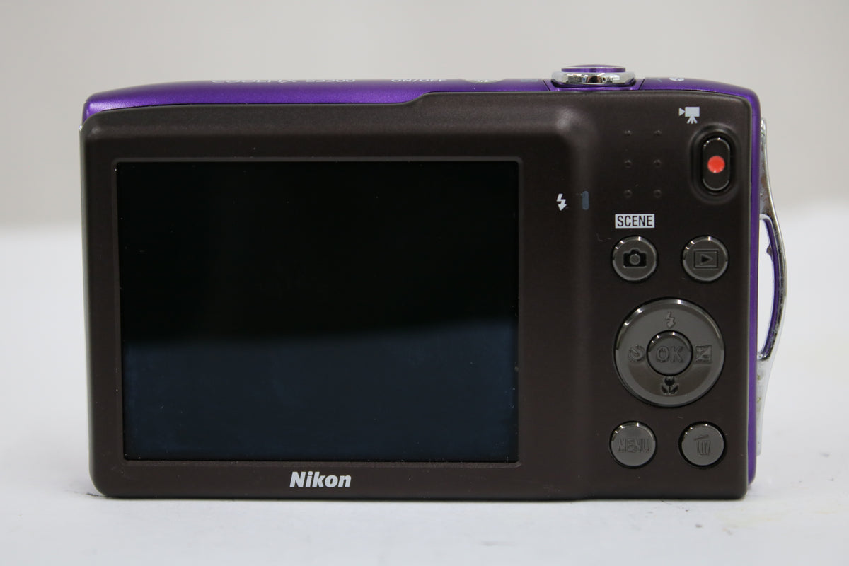 ニコン Nikon COOLPIX S3300 6x パープル バッテリー付き コンパクトデジタルカメラ 4