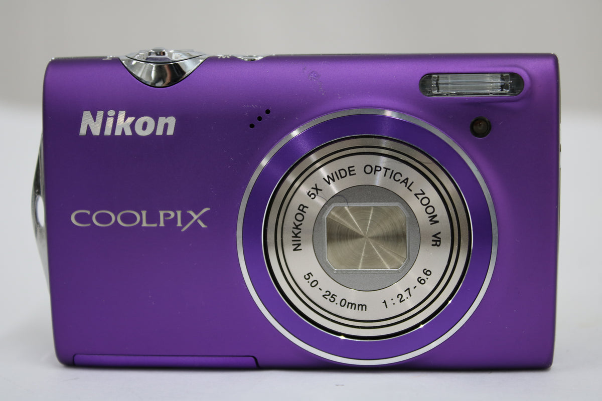 ニコン Nikon COOLPIX S5100 5x パープル バッテリー付き コンパクトデジタルカメラ 2